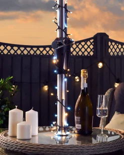 WeRChristmas Fairy Lights|Tree Lights^Outdoor Multi-Function 960 LED Light String, Warm White & Ice White