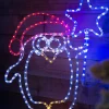 WeRChristmas Christmas Characters^Penguin Rope Light Silhouette, 50 Cm