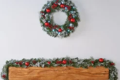 WeRChristmas Decorated Garlands^Pre-Decorated Frosted Garland, 6 Ft