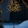WeRChristmas Tree Silhouettes^Pre-Lit 200 LED Cherry Blossom Twig Tree, White, 5 Ft