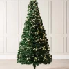 WeRChristmas Fibre Optic Christmas Trees|Pre Lit Christmas Trees^Pre-Lit Berry Cluster Fibre Optic Christmas Tree, 7 Ft