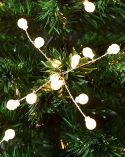 WeRChristmas Fibre Optic Christmas Trees|Pre Lit Christmas Trees^Pre-Lit Berry Cluster Fibre Optic Christmas Tree, 7 Ft