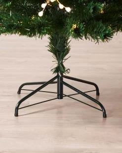 WeRChristmas Fibre Optic Christmas Trees|Pre Lit Christmas Trees^Pre-Lit Berry Cluster Fibre Optic Christmas Tree, 7 Ft