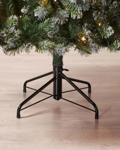 WeRChristmas Snow Flocked Christmas Trees|Pre Lit Christmas Trees^Pre-lit Blue Brockton Spruce Christmas Tree, 6 Ft