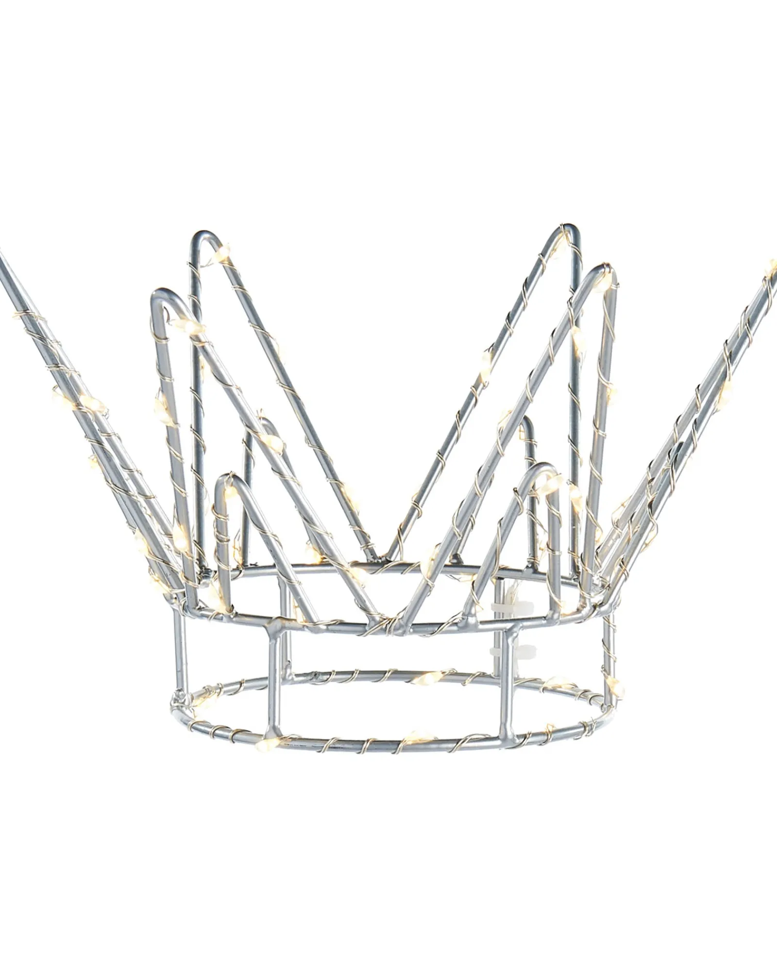 WeRChristmas Tree Toppers^Pre-Lit Crown Christmas Tree Topper, 18 Cm