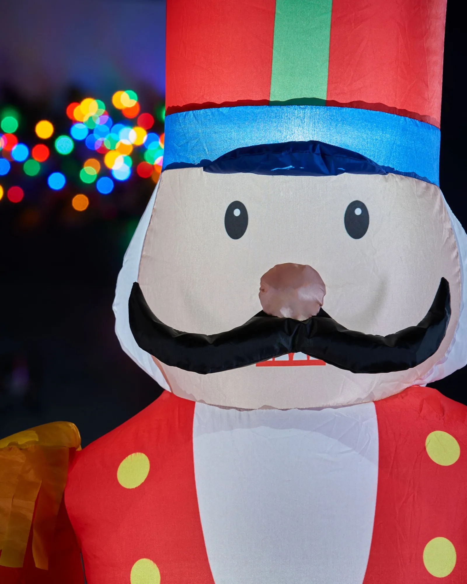 WeRChristmas Inflatables^Pre-Lit Inflatable Nutcracker Arch, 8 Ft