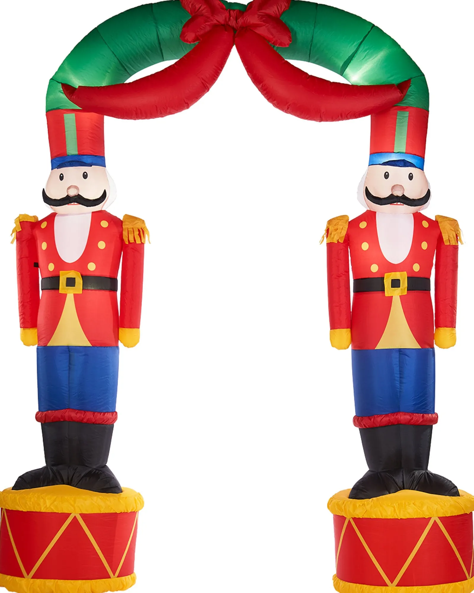 WeRChristmas Inflatables^Pre-Lit Inflatable Nutcracker Arch, 8 Ft