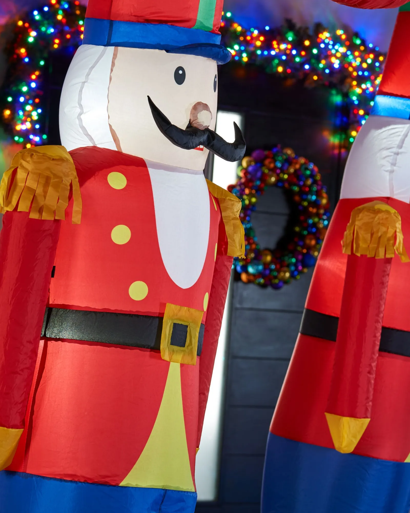 WeRChristmas Inflatables^Pre-Lit Inflatable Nutcracker Arch, 8 Ft
