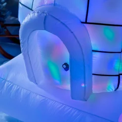 WeRChristmas Inflatables^Pre-Lit Inflatable Penguin Family And Igloo, 5 Ft