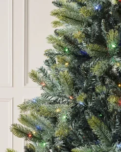 WeRChristmas Pre Lit Christmas Trees^Pre-Lit Mixed Pine Dual Christmas Tree, 6 Ft