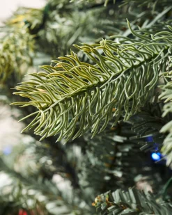 WeRChristmas Pre Lit Christmas Trees^Pre-Lit Mixed Pine Dual Christmas Tree, 7 Ft