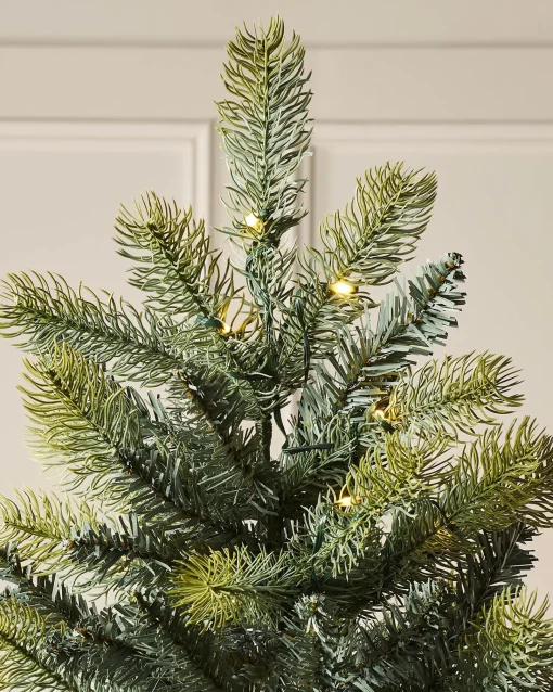 WeRChristmas Pre Lit Christmas Trees^Pre-Lit Mixed Pine Dual Christmas Tree, 7 Ft