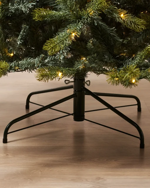 WeRChristmas Pre Lit Christmas Trees^Pre-Lit Mixed Pine Dual Christmas Tree, 7 Ft