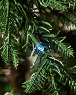 WeRChristmas Pre Lit Christmas Trees^Pre-Lit Mixed Pine Natural Bark Christmas Tree, 8 Ft