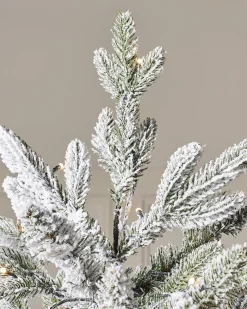 WeRChristmas Snow Flocked Christmas Trees|Pre Lit Christmas Trees^Pre-Lit Snow Flocked Christmas Tree, 7.5 Ft