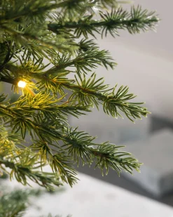 WeRChristmas Pre Lit Christmas Trees^Pre-Lit Traditional Fir Multi-Function Christmas Tree, 8 Ft