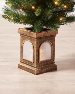 WeRChristmas Budget Christmas Trees|Potted Christmas Trees^Pre-Lit Victorian Pine Christmas Tree, 4 Ft