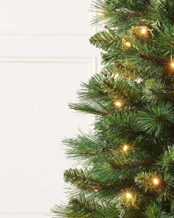 WeRChristmas Budget Christmas Trees|Potted Christmas Trees^Pre-Lit Victorian Pine Christmas Tree, 4 Ft