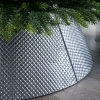 WeRChristmas Skirts & Collars^Quilted Metal Tree Collar, Silver, 71 Cm