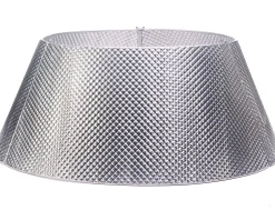 WeRChristmas Skirts & Collars^Quilted Metal Tree Collar, Silver, 71 Cm