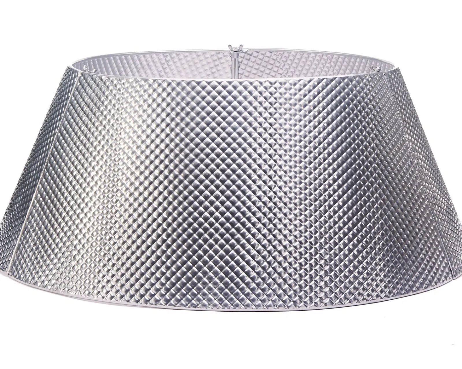 WeRChristmas Skirts & Collars^Quilted Metal Tree Collar, Silver, 71 Cm