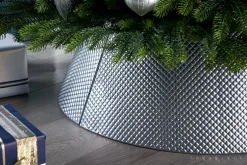 WeRChristmas Skirts & Collars^Quilted Metal Tree Collar, Silver, 71 Cm