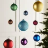 WeRChristmas Glass Baubles^Rainbow Glass Baubles, 24 Pack, 6 Cm