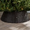 WeRChristmas Skirts & Collars^Rattan Tree Collar, Dark Brown, 65 Cm