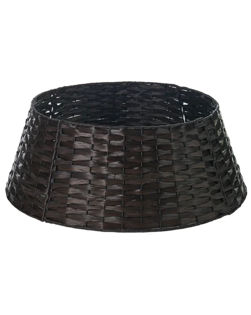 WeRChristmas Skirts & Collars^Rattan Tree Collar, Dark Brown, 65 Cm