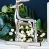 WeRChristmas Novelty^Reindeer Stocking Holder, Silver, 20 Cm