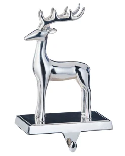WeRChristmas Novelty^Reindeer Stocking Holder, Silver, 20 Cm