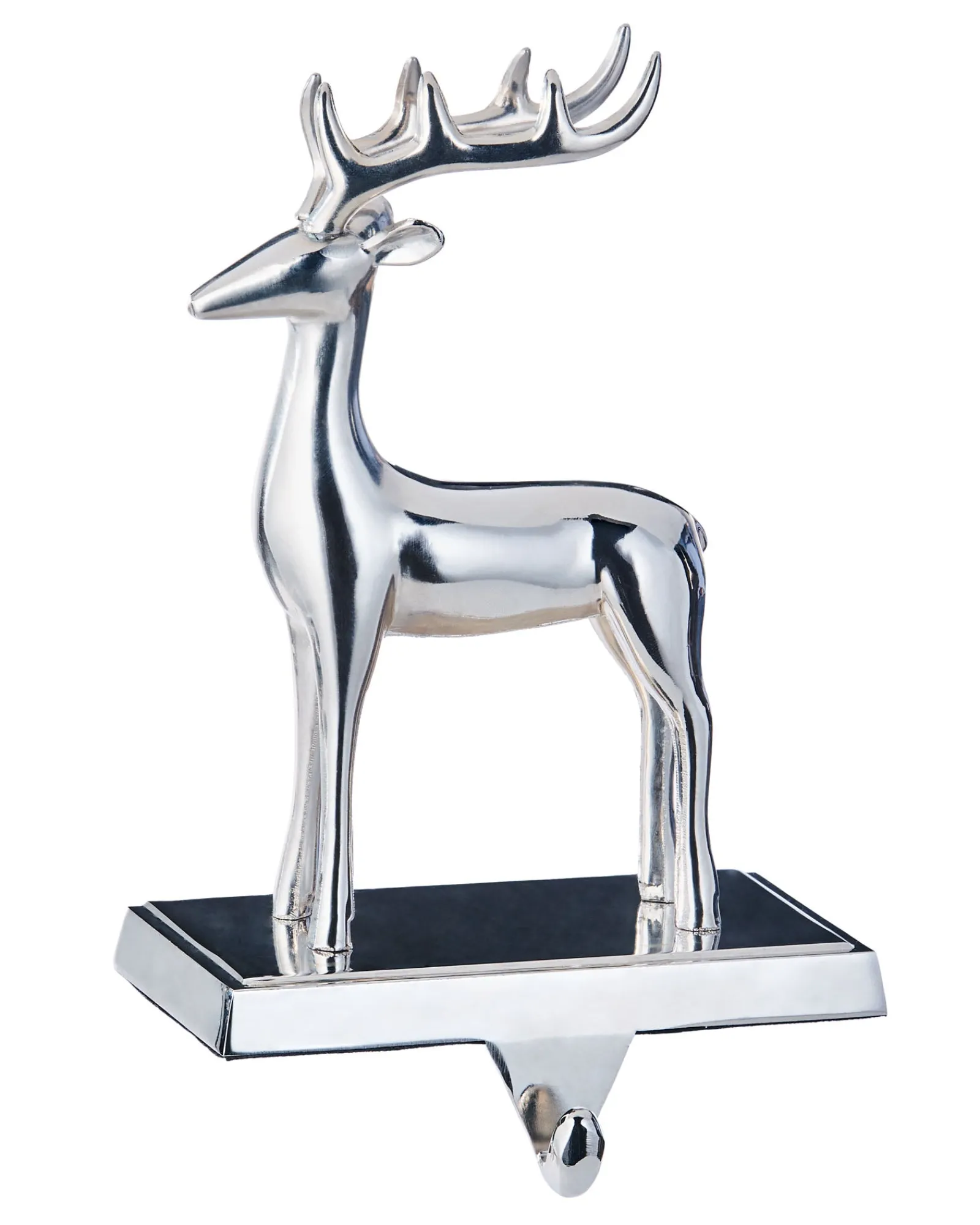 WeRChristmas Novelty^Reindeer Stocking Holder, Silver, 20 Cm