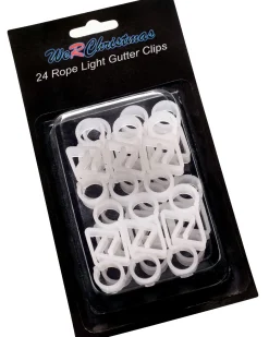 WeRChristmas Accessories^Rope Light Gutter Hooks, Pack Of 24