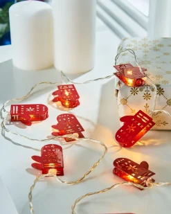 WeRChristmas Fairy Lights^Santa Gloves LED Light String, 1.8 M