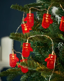 WeRChristmas Fairy Lights^Santa Gloves LED Light String, 1.8 M