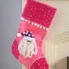 WeRChristmas Novelty^Santa Stocking, Pink/Purple, 48 Cm