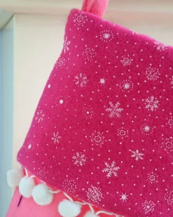 WeRChristmas Novelty^Santa Stocking, Pink/Purple, 48 Cm