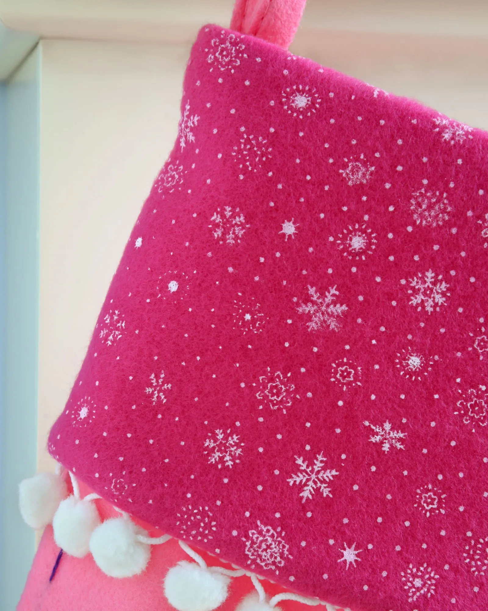 WeRChristmas Novelty^Santa Stocking, Pink/Purple, 48 Cm