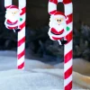 WeRChristmas Pathway Lights^Set Of 3 Candy Cane Pathway Stake Lights, 60 Cm