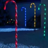 WeRChristmas Connectable Lights^Set Of 4 Connectable Candy Cane Pathway Lights, 75 Cm