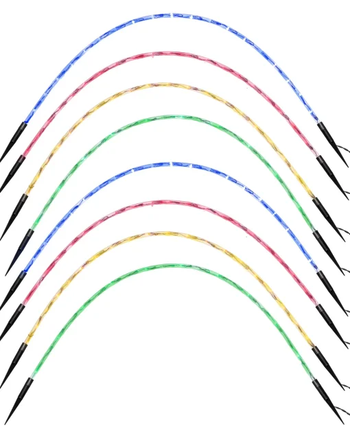 WeRChristmas Pathway Lights^Set Of 8 Pre-Lit Arch Pathway Chasing Lights, 92 Cm