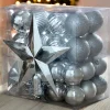 WeRChristmas Shatterproof Baubles^Silver Shatterproof Baubles Set, 42 Pack