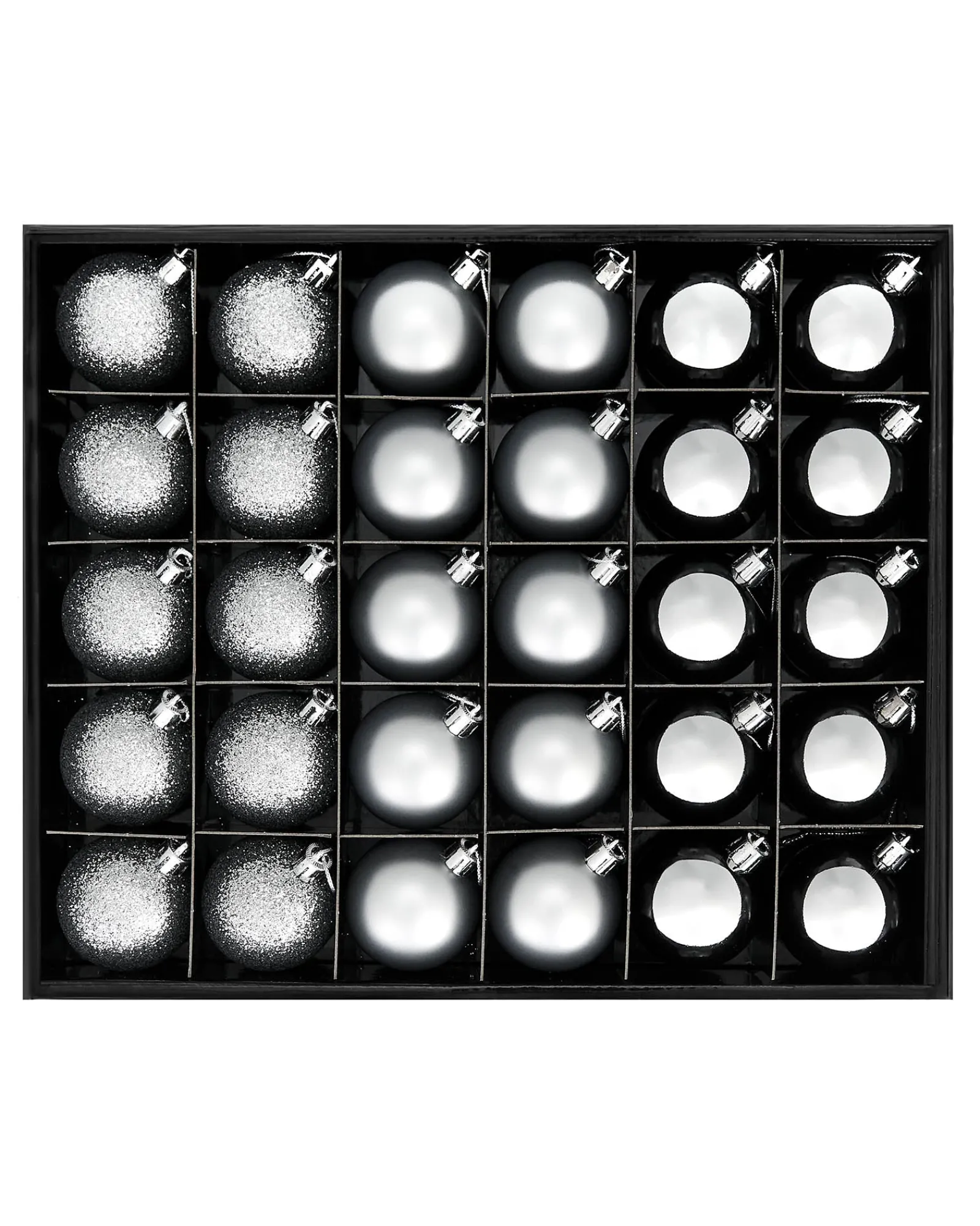 WeRChristmas Shatterproof Baubles^Silver Shatterproof Bauble, 50 Pack