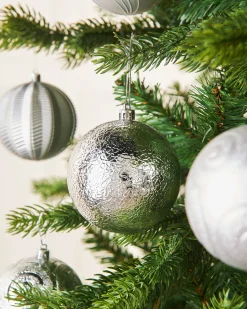 WeRChristmas Shatterproof Baubles^Silver Shatterproof Baubles, 16 Pack, 8 Cm