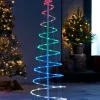 WeRChristmas Tree Silhouettes^Spiral Rope Light Christmas Tree Silhouette, 5 Ft