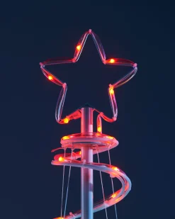 WeRChristmas Tree Silhouettes^Spiral Rope Light Christmas Tree Silhouette, 5 Ft