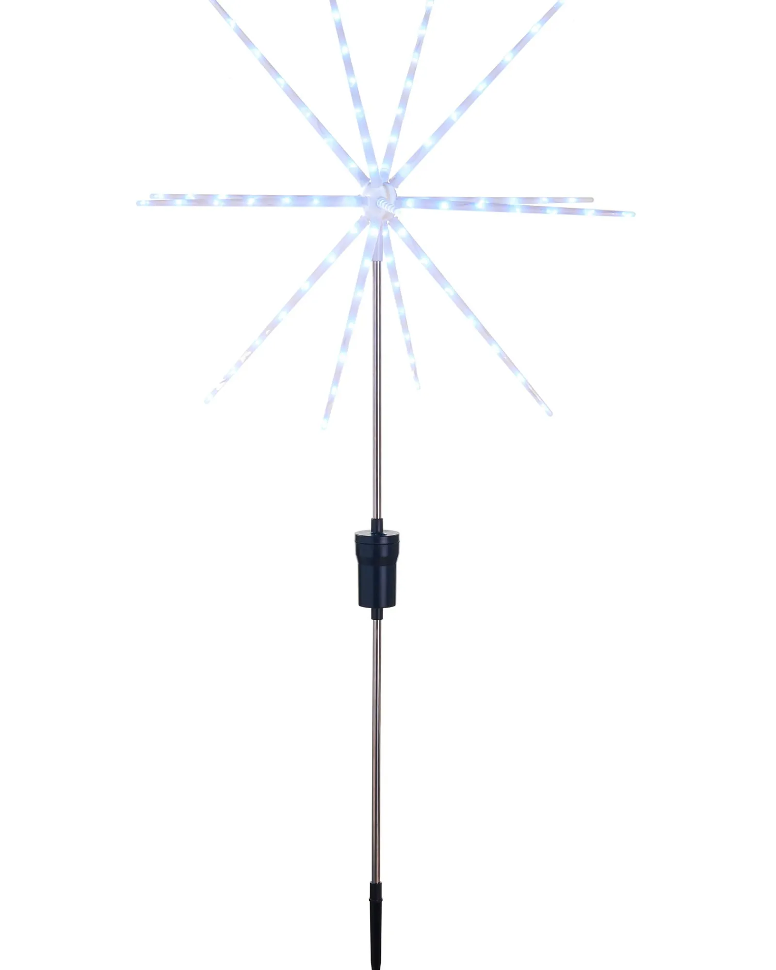 WeRChristmas Festive Star, Snowflake & Sign Lights|Pathway Lights^Starburst Pathway Stake Light, Ice White, 98 Cm