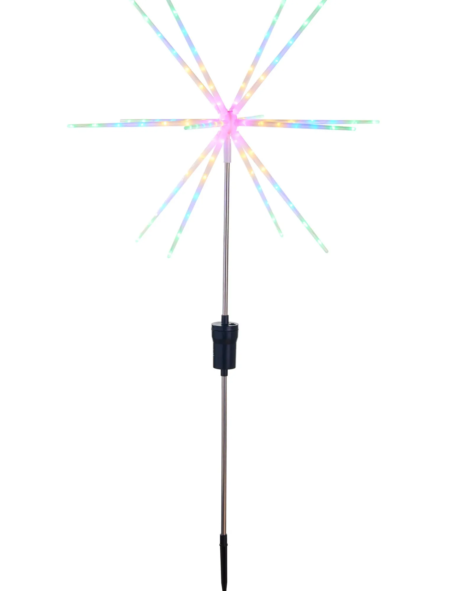 WeRChristmas Festive Star, Snowflake & Sign Lights|Pathway Lights^Starburst Pathway Stake Light, Multi-Coloured, 98 Cm