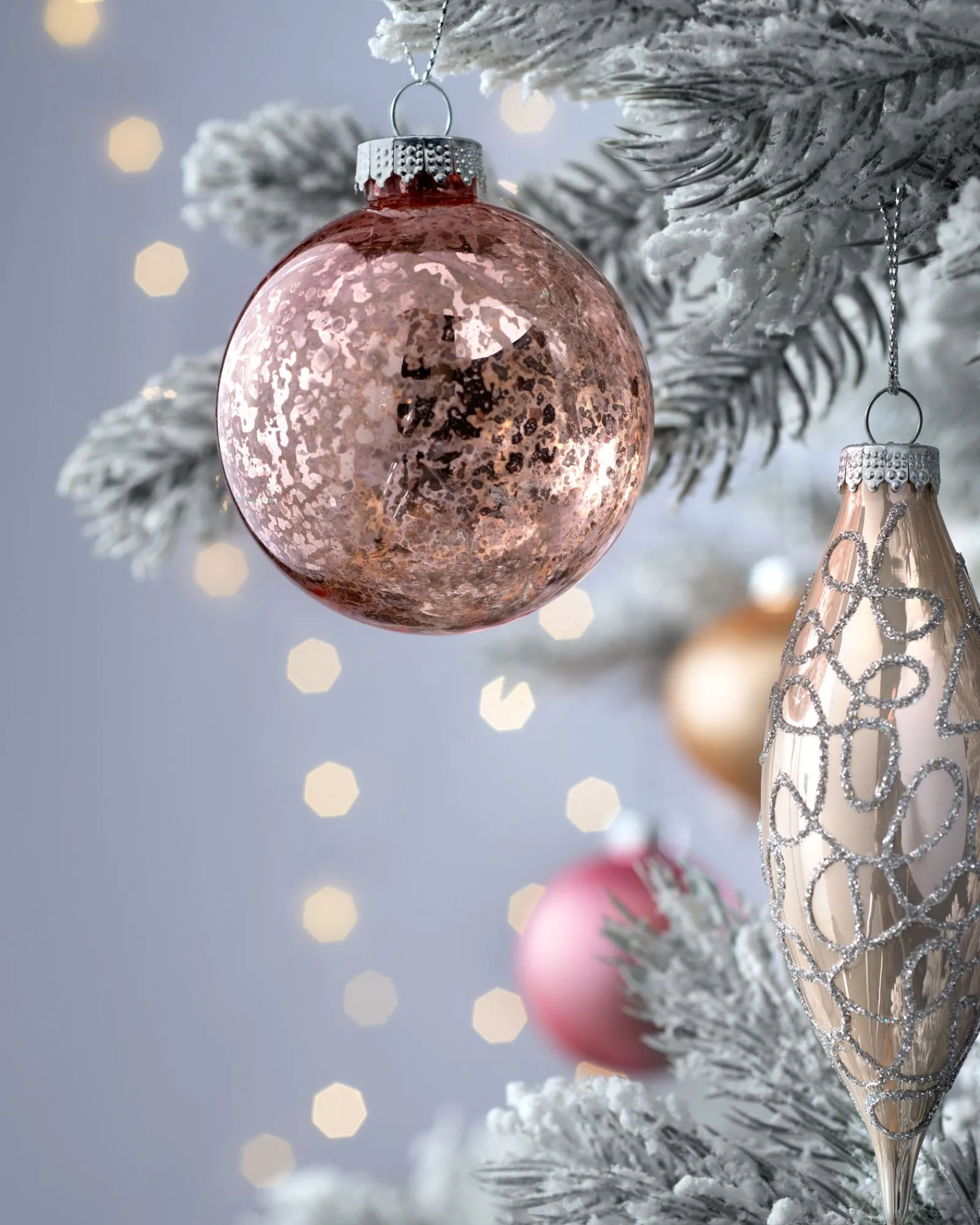 WeRChristmas Glass Baubles^Sweet Harmony Glass Baubles, 20 Pack