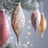 WeRChristmas Glass Baubles^Sweet Harmony Glass Baubles, 5 Pack, 15 Cm
